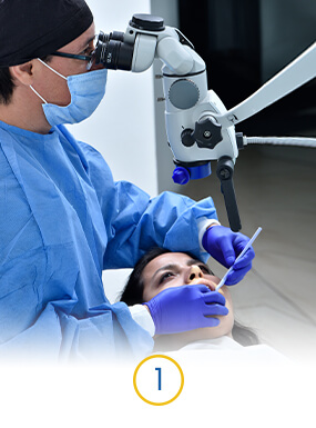 doctor examined patient for his dental crown in mexico